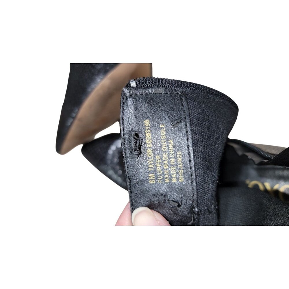 XOXO Womens Taylor Black Snake Print Ankle Boots - Women's 8 - Picture 7 of 10